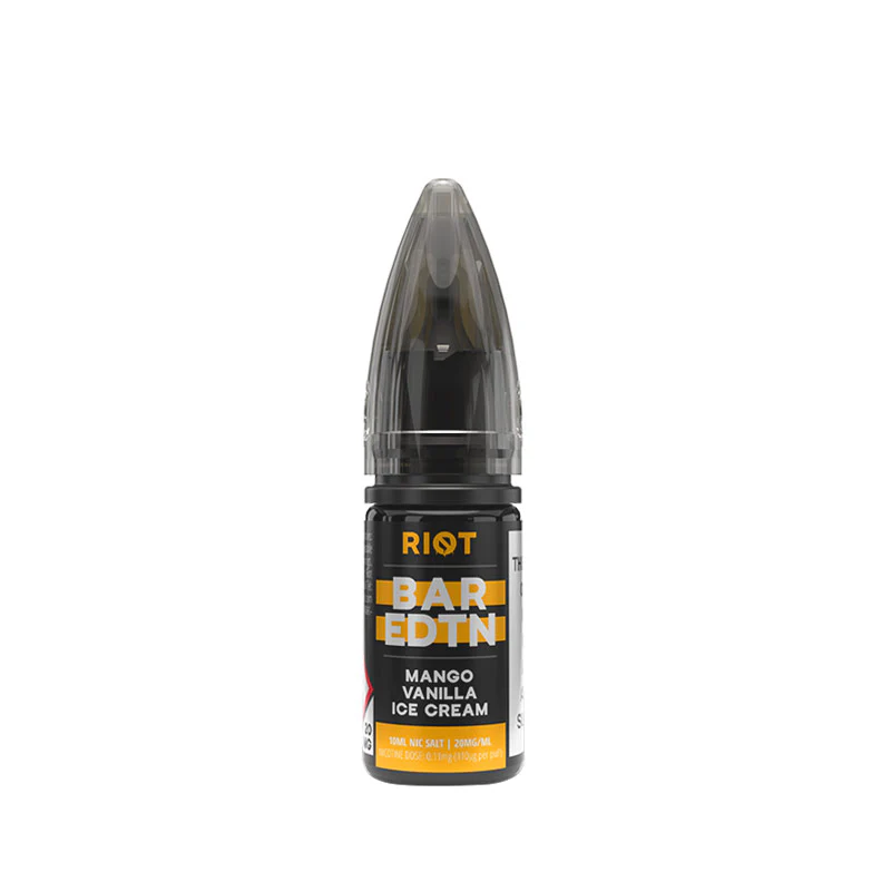 Riot Squad BAR EDTN Mango Vanilla Ice Cream 10ml Nic Salt E-Liquid - Image 4