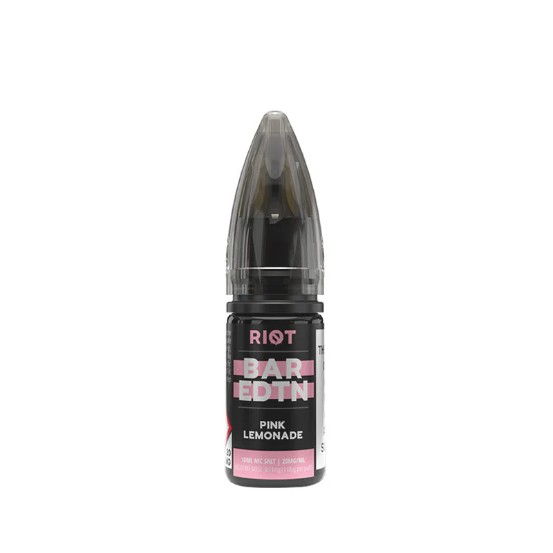 Riot Squad BAR EDTN Pink Lemonade 10ml Nic Salt E-Liquid - Image 5