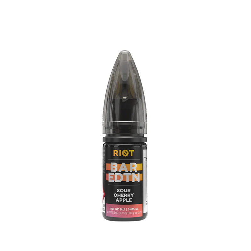 Riot Squad BAR EDTN Sour Cherry Apple 10ml Nic Salt E-Liquid - Image 3