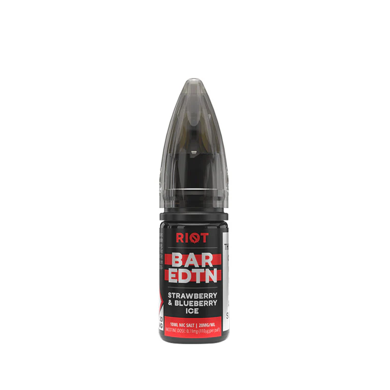 Riot Squad BAR EDTN Strawberry Blueberry Ice 10ml Nic Salt E-Liquid - Image 5