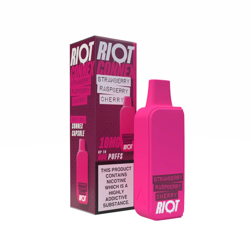 Riot Squad Connex Strawberry Raspberry Cherry Prefilled Vape Pod - 1PK - Image 2