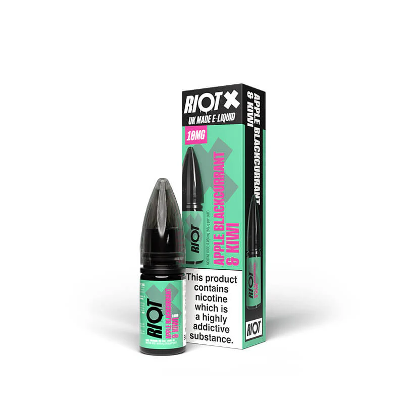 Riot X Nic Salts Apple Blackcurrant Kiwi 10ml E-Liquid - Image 2