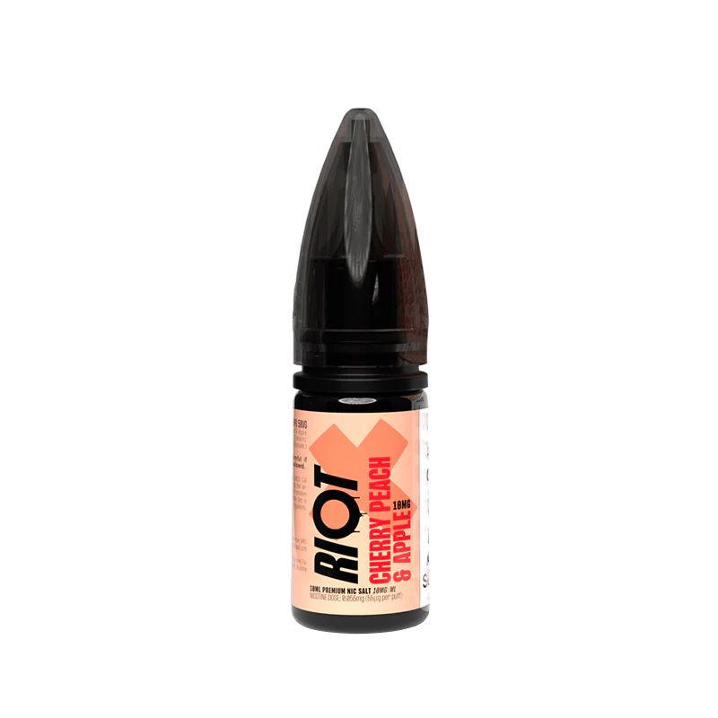 Riot X Nic Salts Cherry Peach & Apple 10ml E-Liquid - Image 2