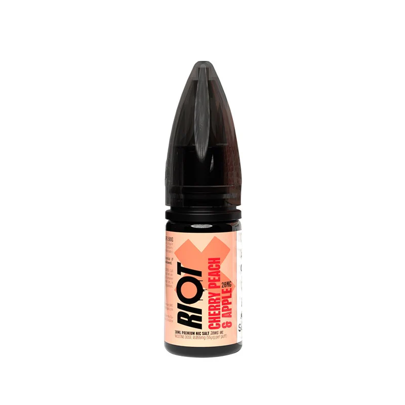 Riot X Nic Salts Cherry Peach & Apple 10ml E-Liquid - Image 3