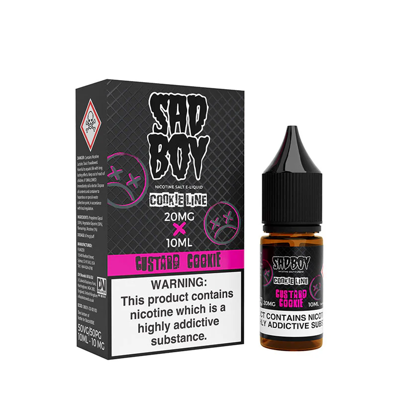 Sadboy Custard Cookie 10ml Nic Salt E-Liquid - Image 3