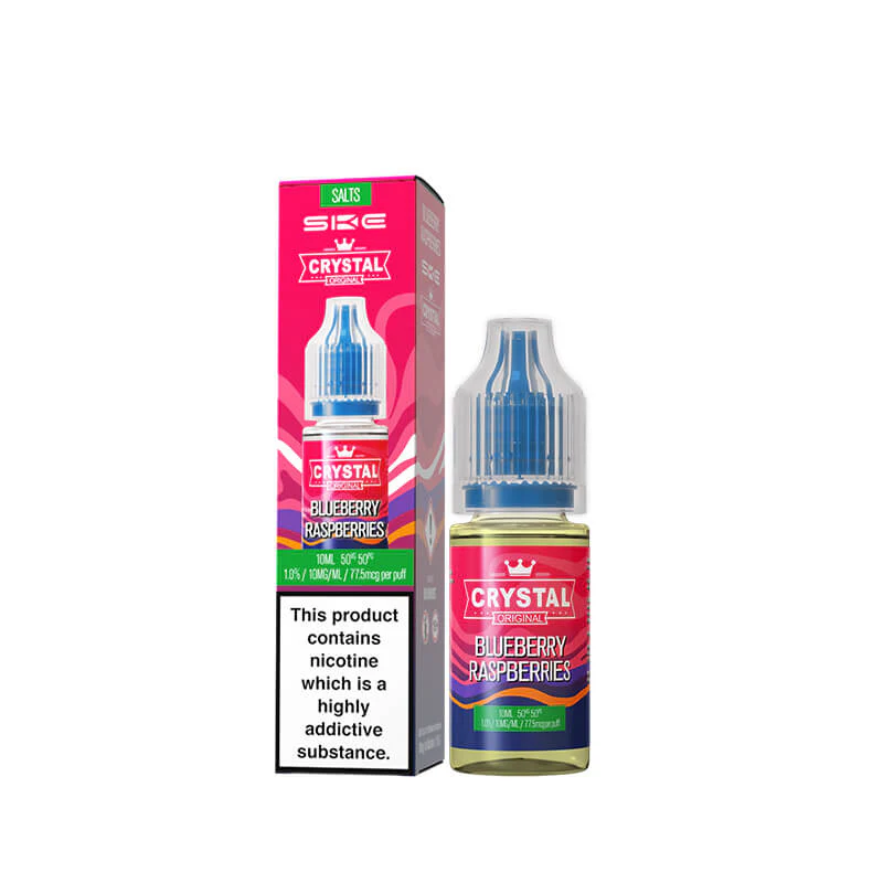 SKE Crystal Blueberry Raspberries Nic Salt E-Liquid 10ml - Image 2