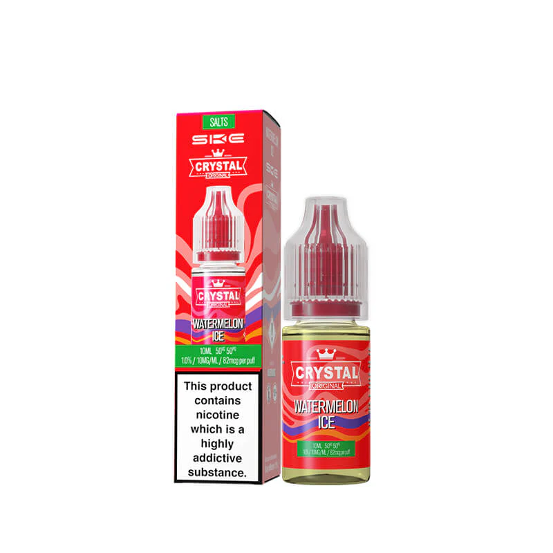 SKE Crystal Watermelon Ice Nic Salt E-Liquid 10ml - Image 2