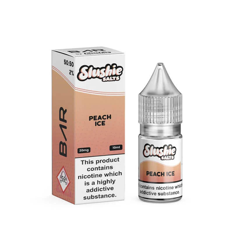 Slushie Bar Salts Peach Ice 10ml E-Liquid - Image 2