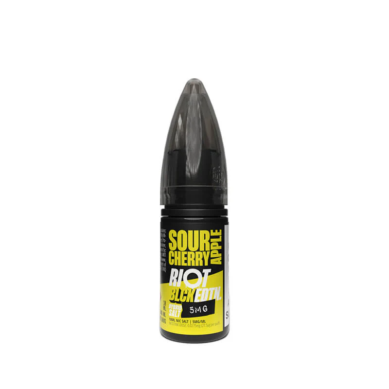 Riot Squad BLCK EDTN Sour Cherry & Apple 10ml Nic Salt E-Liquid - Image 2