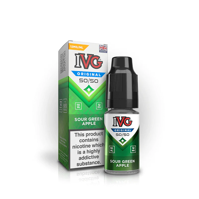 IVG Sour Green Apple E-Liquid 50/50 - Image 3
