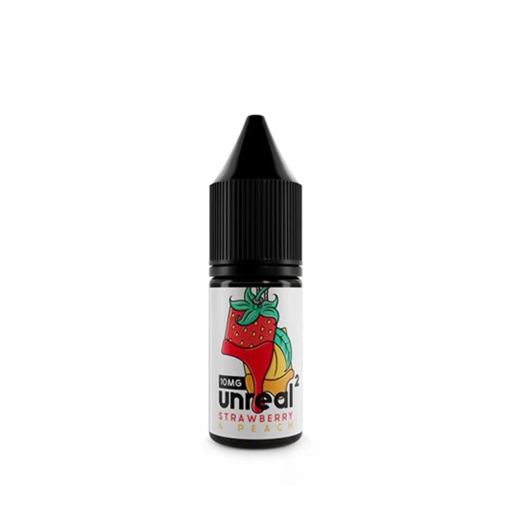 Unreal 2 Strawberry & Peach 10ml Nic Salt E-Liquid - Image 2