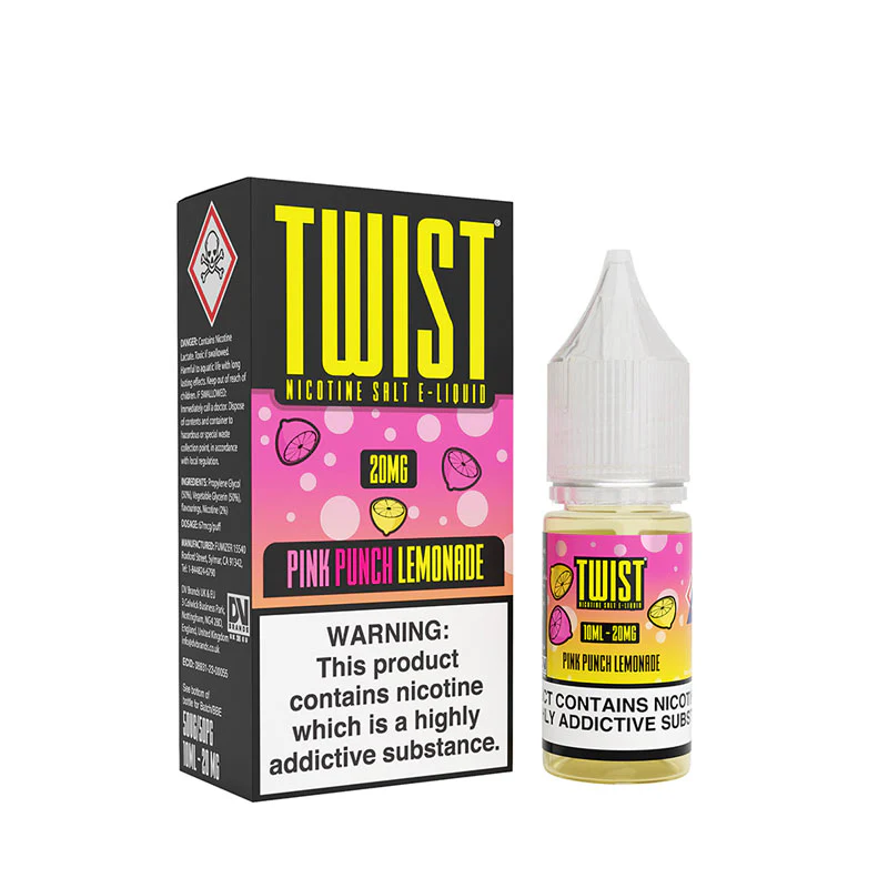 Twist Pink Punch lemonade 10ml Nic Salt E-Liquid - Image 3