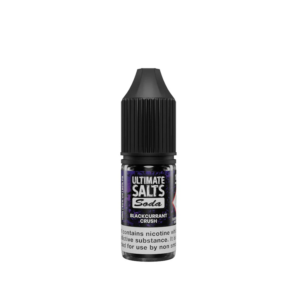 Ultimate Salts Soda Blackcurrant Crush 10ml Nic Salt E-Liquid - Image 3