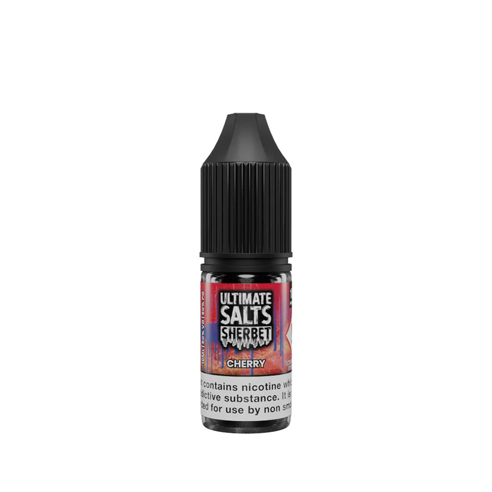 Ultimate Salts Sherbet Cherry 10ml Nic Salt E-Liquid - Image 3