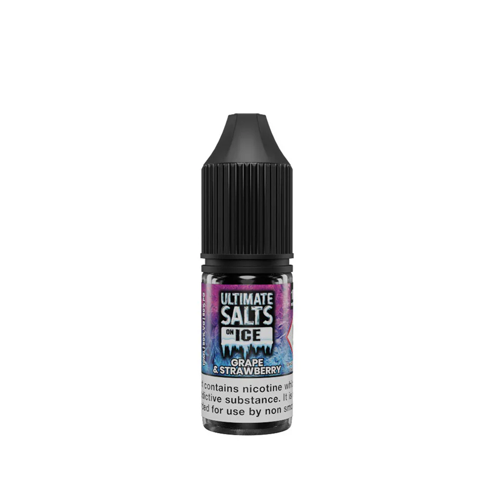 Ultimate Salts On Ice Grape & Strawberry 10ml Nic Salt E-Liquid - Image 3