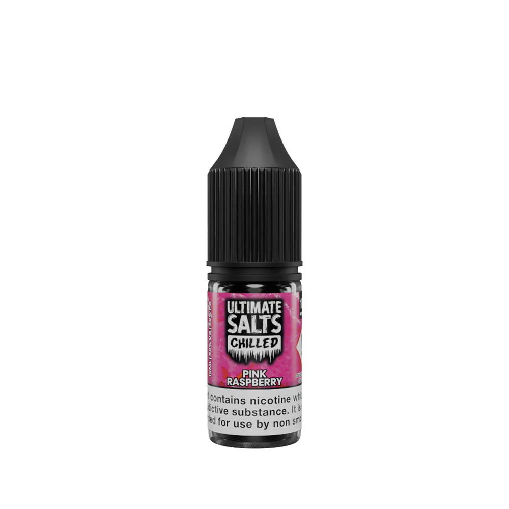 Ultimate Salts Chilled Pink Raspberry Nic Salt E-Liquid 10ml - Image 3