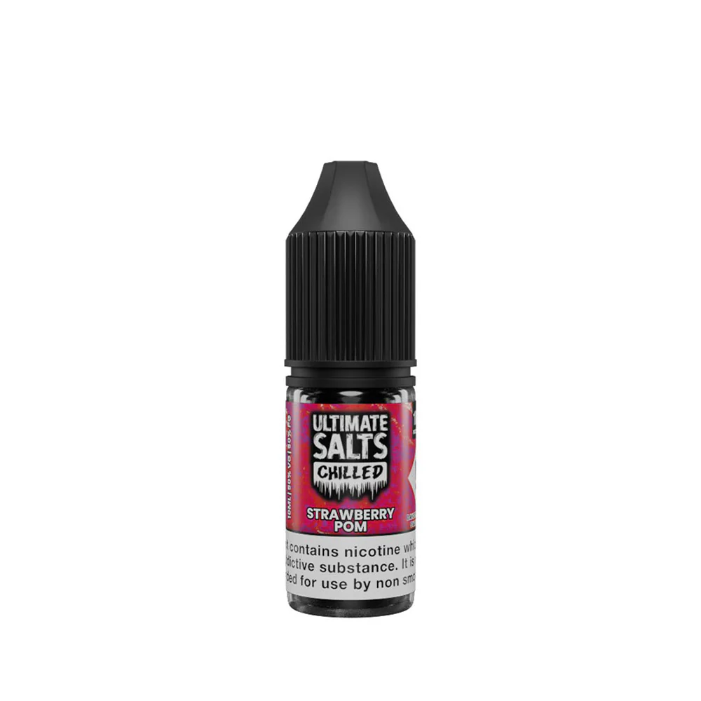 Ultimate Salts Chilled Strawberry Pom Nic Salt E-Liquid 10ml - Image 3