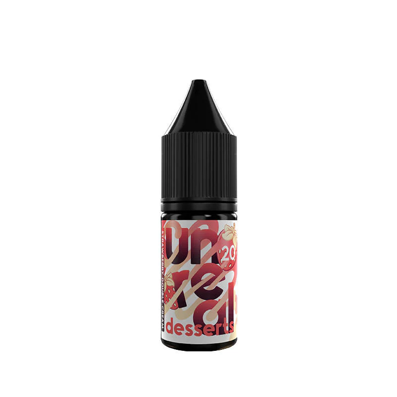 Unreal Desserts Strawberry Double Cream 10ml Nic Salt E-Liquid - Image 3