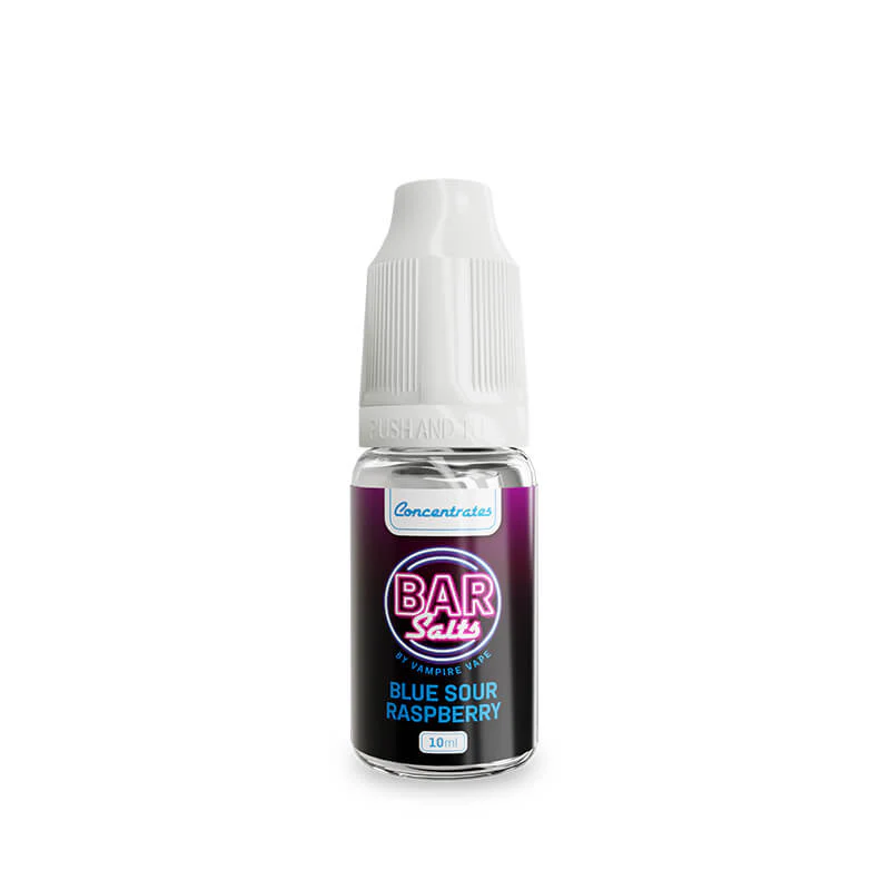 Bar Salts Blue Sour Raspberry Flavour Concentrate 10ml By Vampire Vape