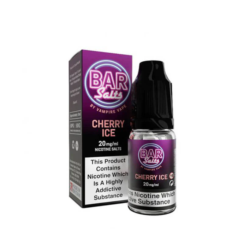 Bar Salts Cherry Ice 10ml Nic Salt E-Liquid By Vampire Vape - Image 3