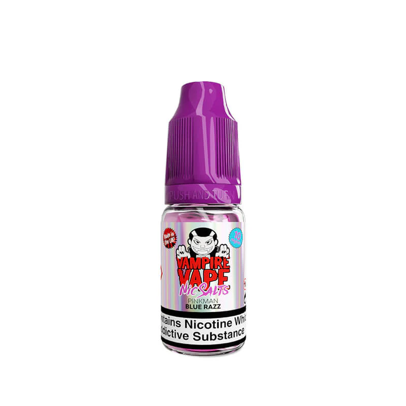 Vampire Vape Pinkman Blue Razz 10ml Nic salt E-Liquid - Image 2