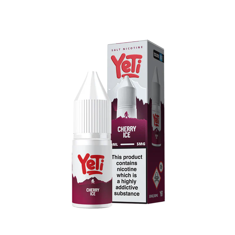 Yeti Summit Series Cherry Ice 10ml Nic Salt E-Liquid - Image 3