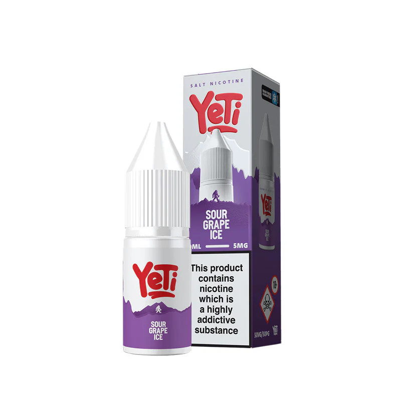 Yeti Summit Series Sour Grape Ice 10ml Nic Salt E-Liquid - Image 3