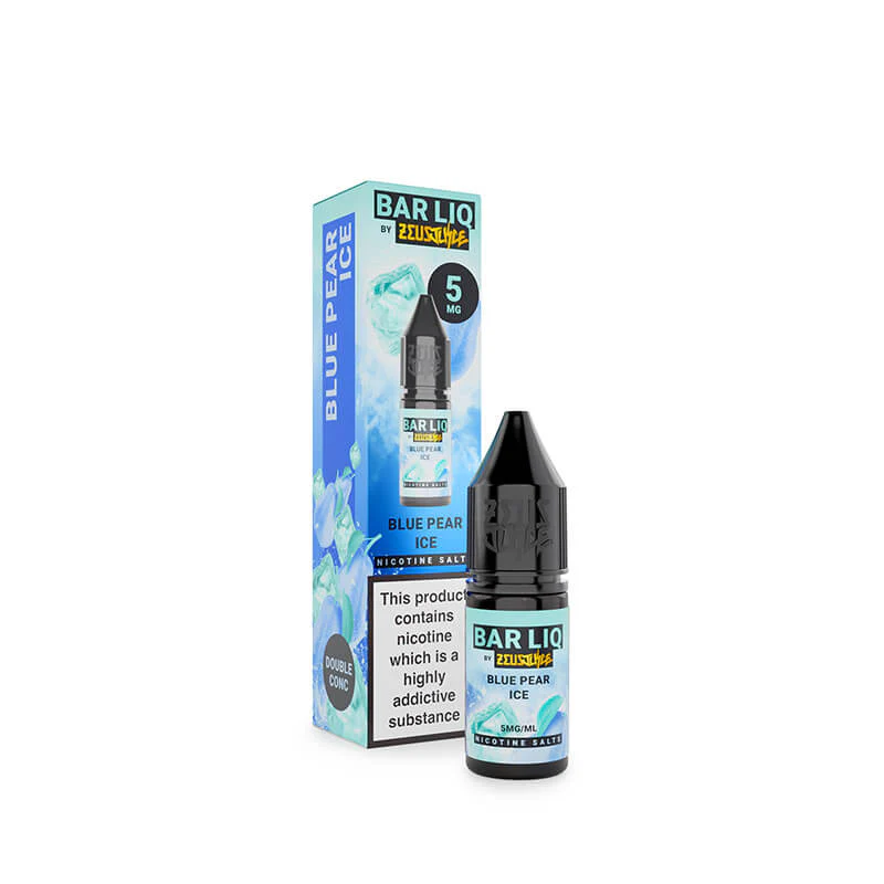Zeus Juice Bar Liq Blue Pear Ice Nic Salt E-Liquid 10ml