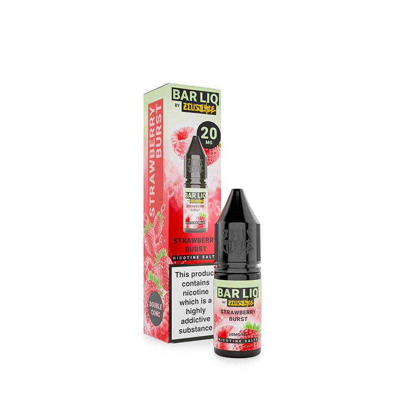 Zeus Juice Bar Liq Strawberry Burst Nic Salt E-Liquid 10ml - Image 3