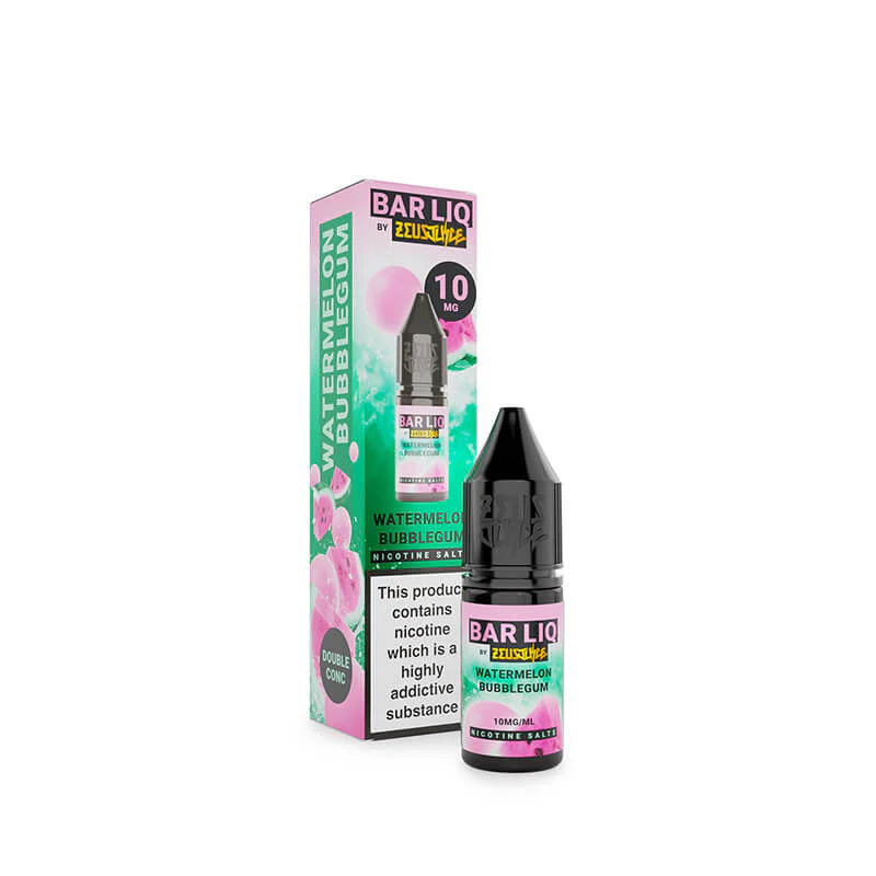 Zeus Juice Bar Liq Watermelon Bubblegum Nic Salt E-Liquid 10ml - Image 2