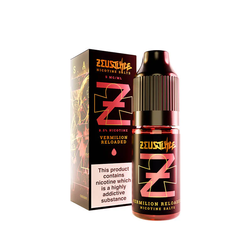 Zeus Juice Vermillion Reloaded 50/50 Nic Salt E-Liquid 10ml - Image 2