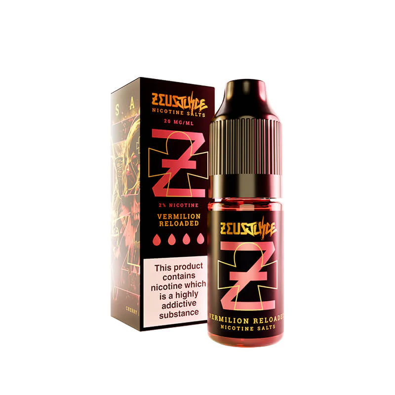 Zeus Juice Vermillion Reloaded 50/50 Nic Salt E-Liquid 10ml - Image 4